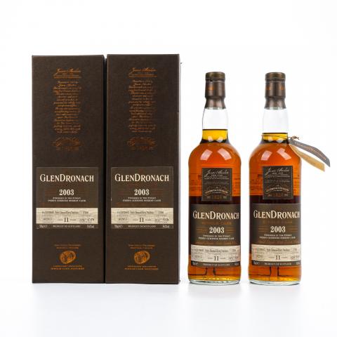 Glendronach 格兰多纳 11年 2003-2015 单桶#1780 2支组