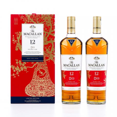 【附X光图】Macallan 麦卡伦 12年 蓝钻Double Cask 中国2019猪年版 2瓶组