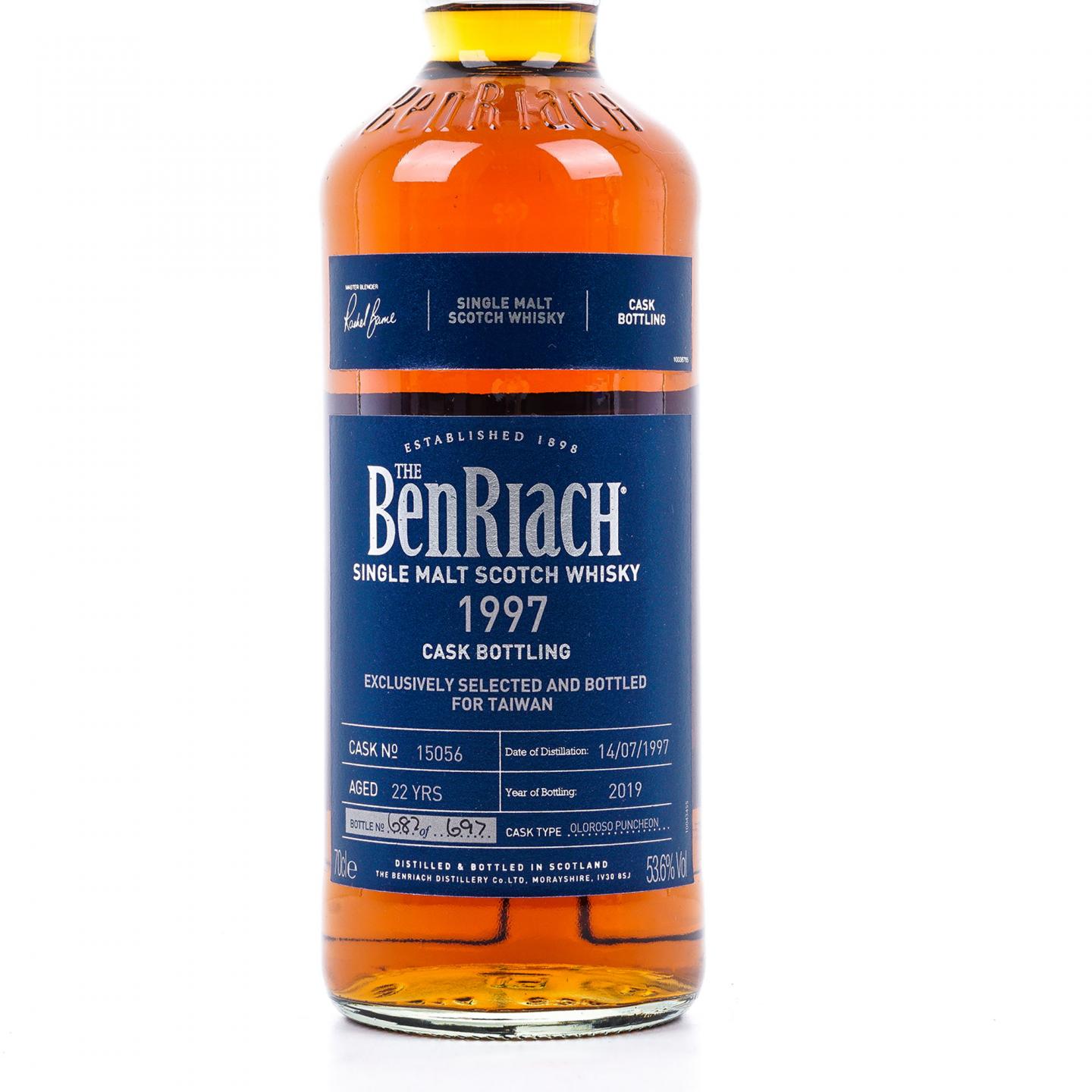 BenRiach 本利亚克 22年 1997-2019 雪莉单桶#15056