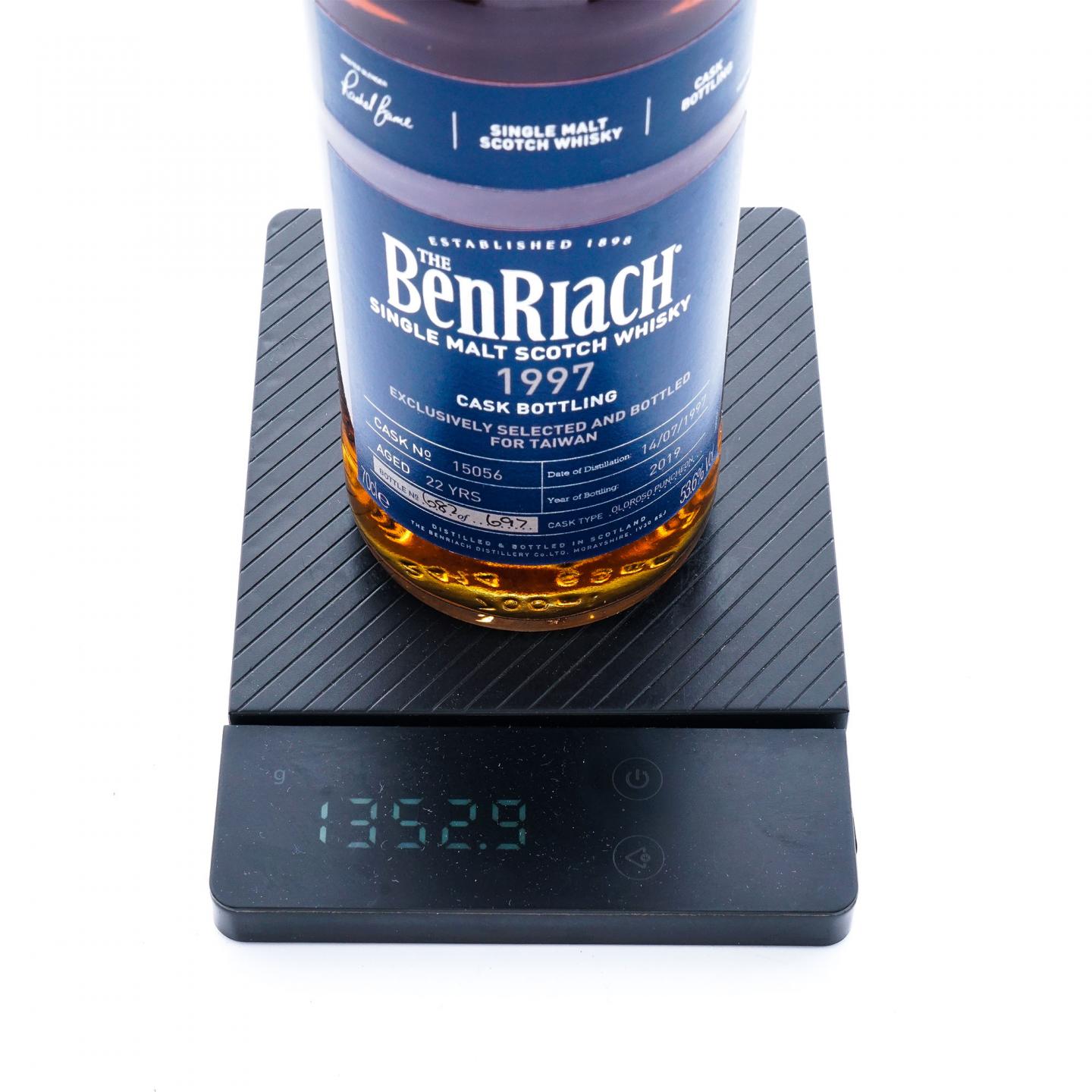 BenRiach 本利亚克 22年 1997-2019 雪莉单桶#15056
