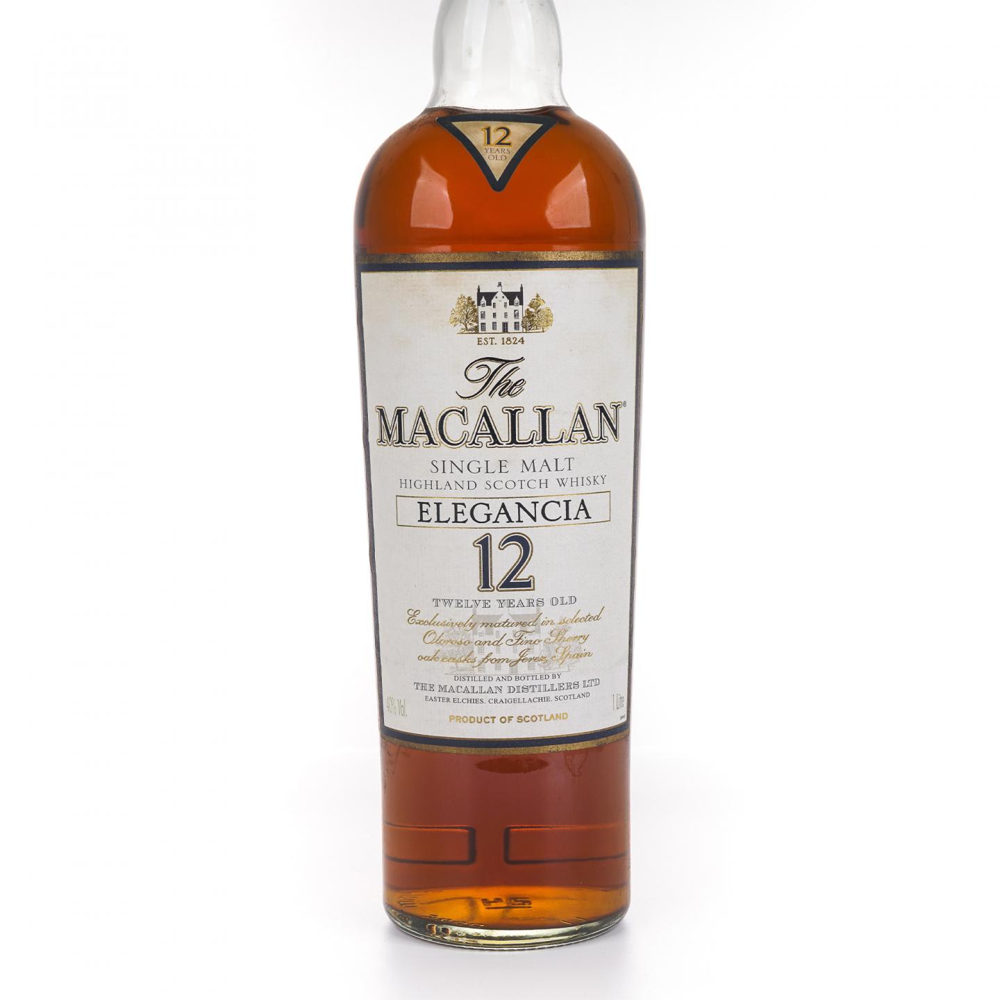 Macallan 麦卡伦 12年 草写 Elegancia 1升装