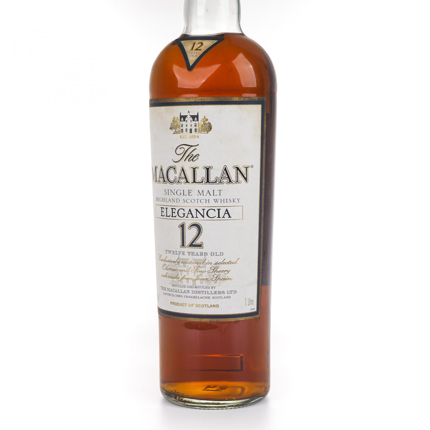 Macallan 麦卡伦 12年 草写 Elegancia 1升装