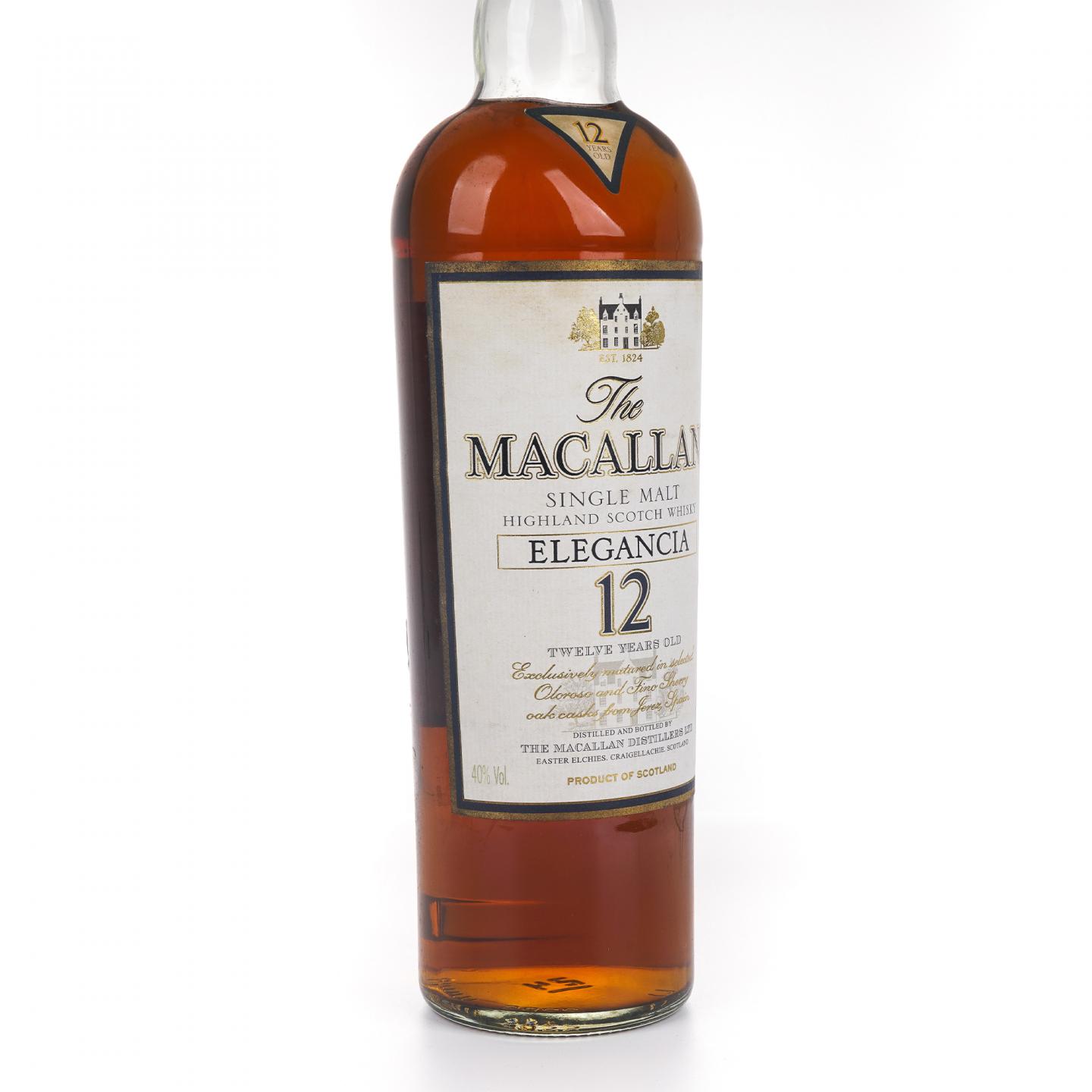 Macallan 麦卡伦 12年 草写 Elegancia 1升装