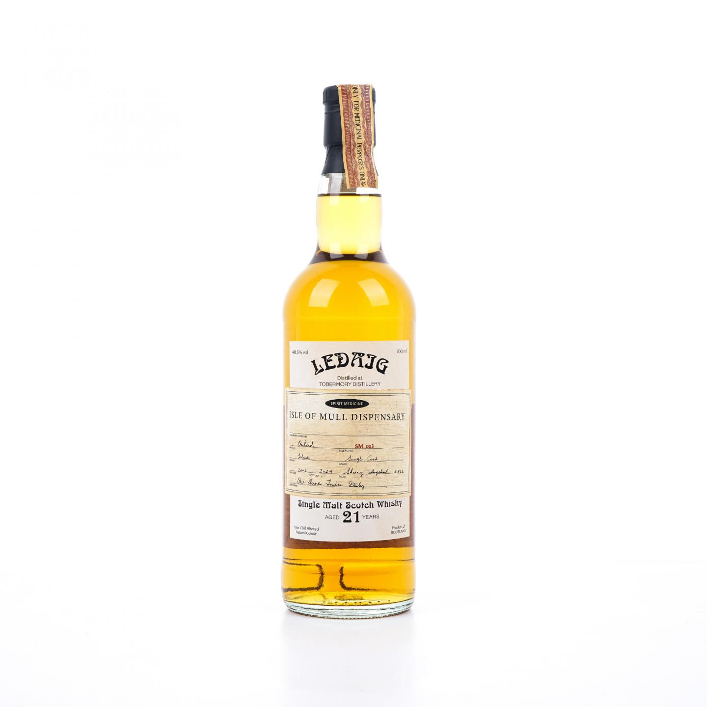 Ledaig 里爵 21年 2002-2024 雪莉桶#961 OXH