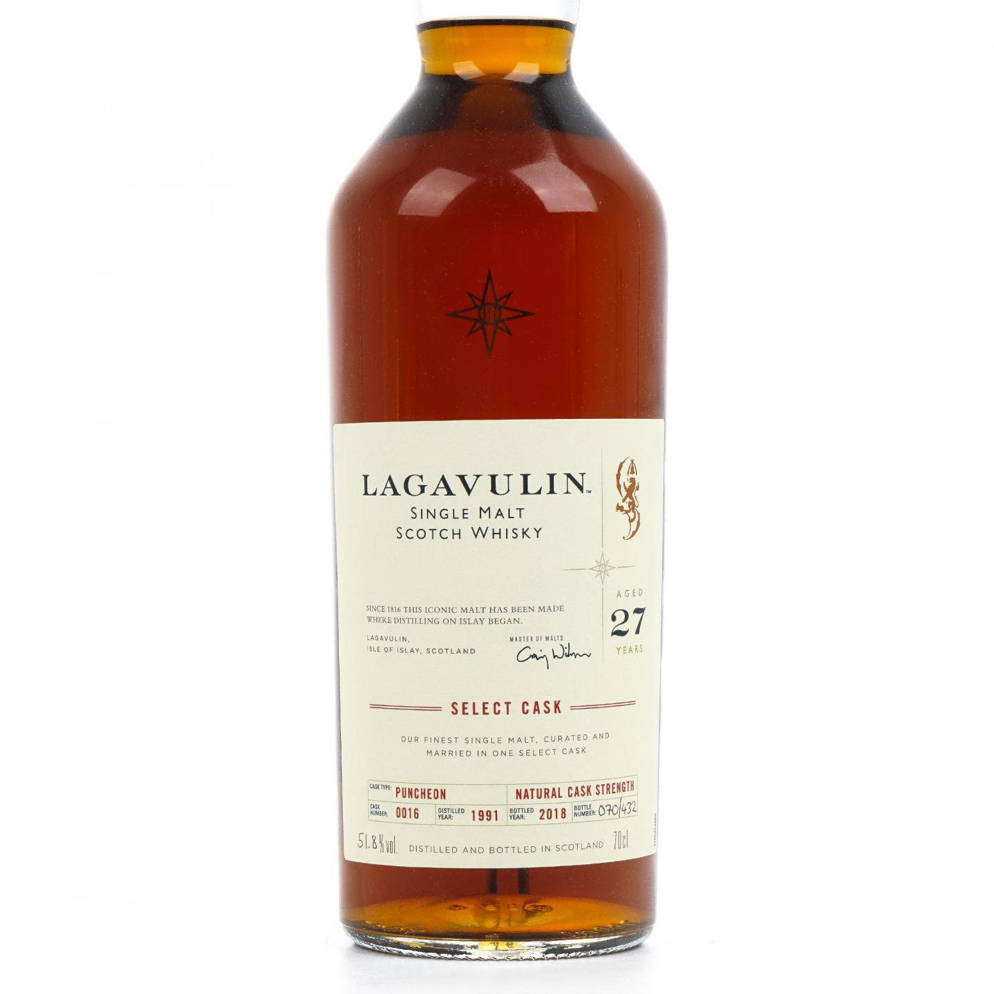 Lagavulin 乐加维林 27年 1991-2018 星星标 COD 700ml