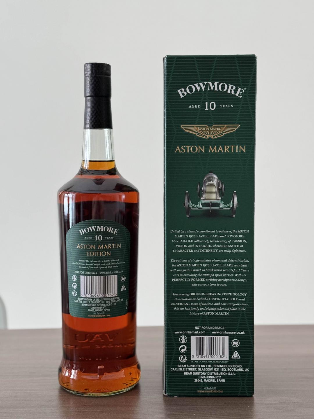 bowmore 波摩10年 阿斯顿马丁1L版