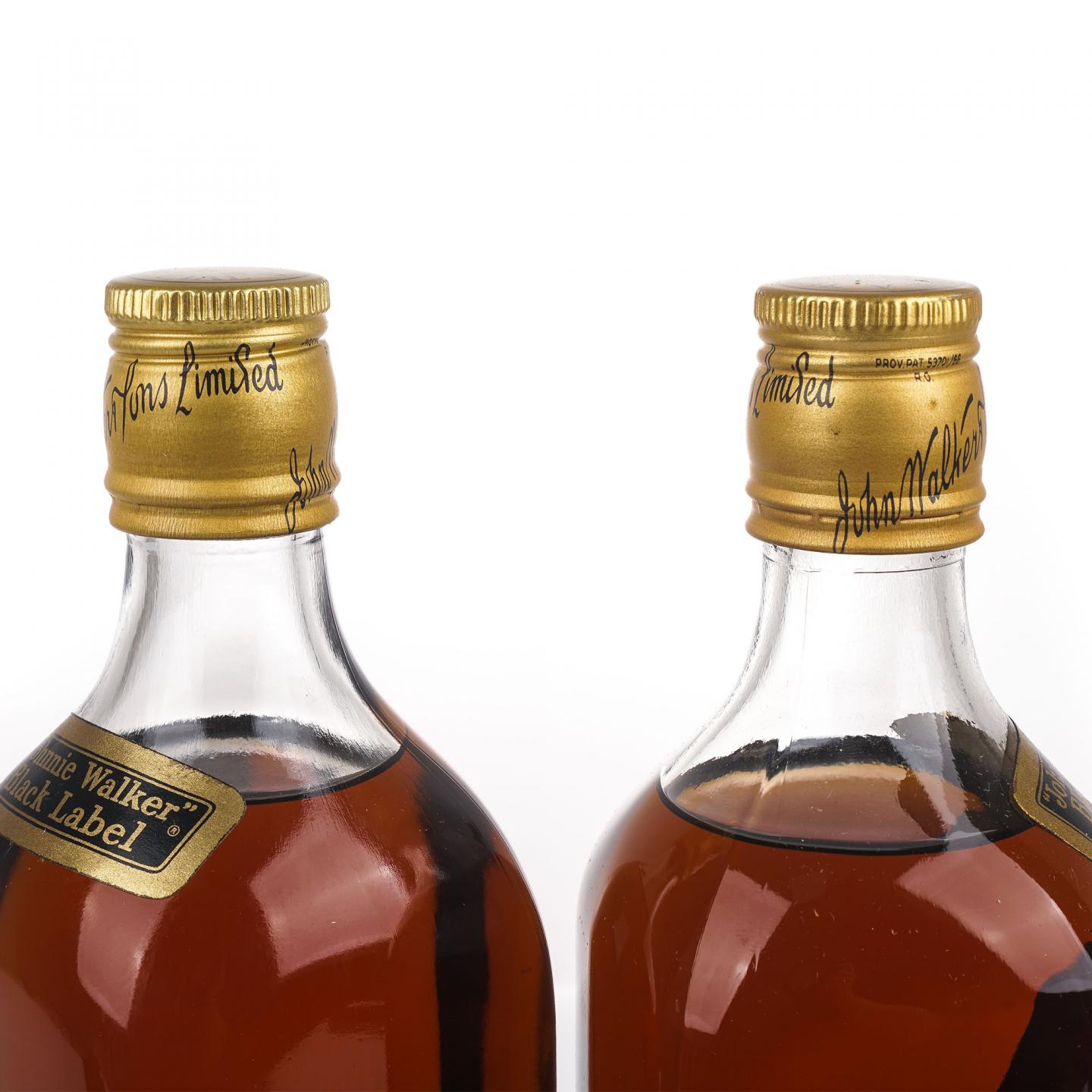 Johnnie Walker 尊尼获加 黑标 皇室徽标 旧版 2支组