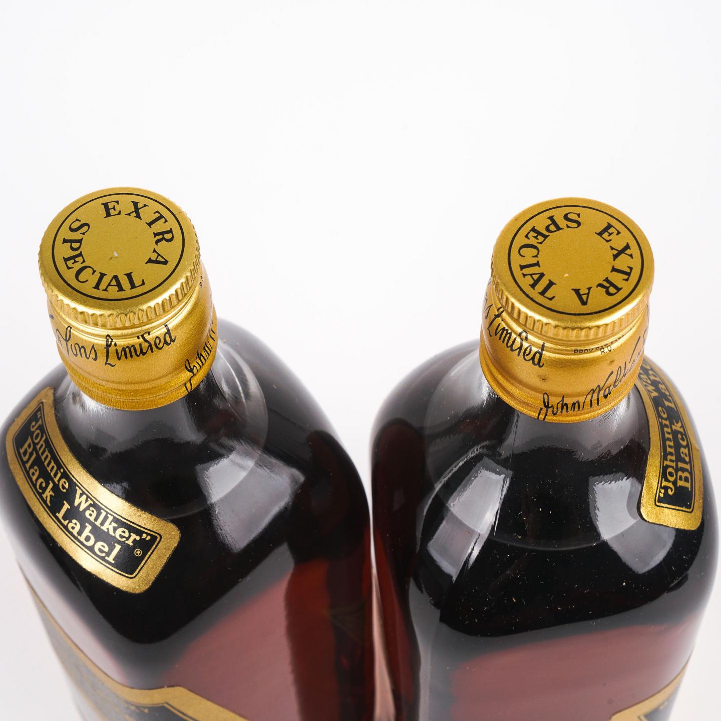 Johnnie Walker 尊尼获加 黑标 皇室徽标 旧版 2支组