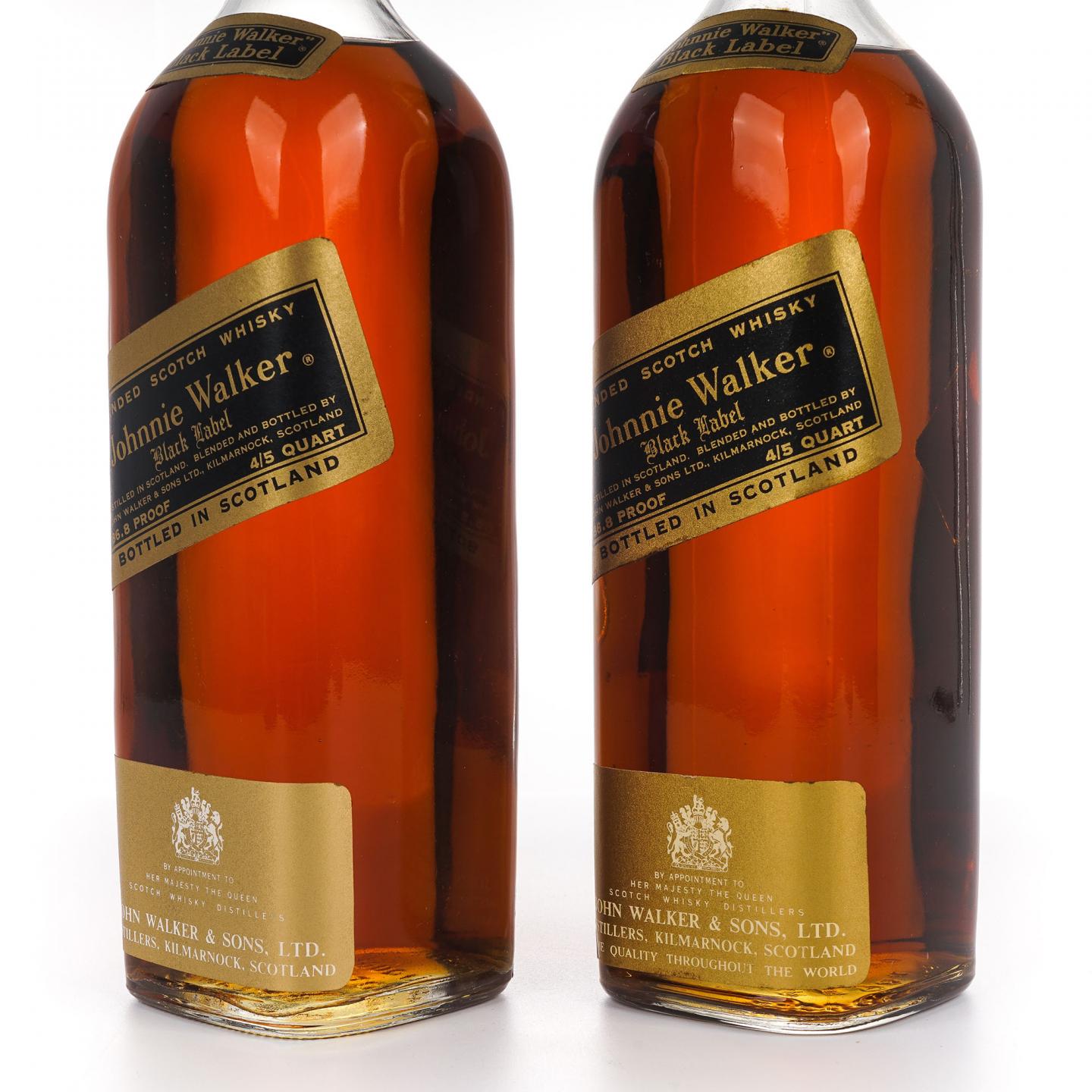 Johnnie Walker 尊尼获加 黑标 皇室徽标 旧版 2支组