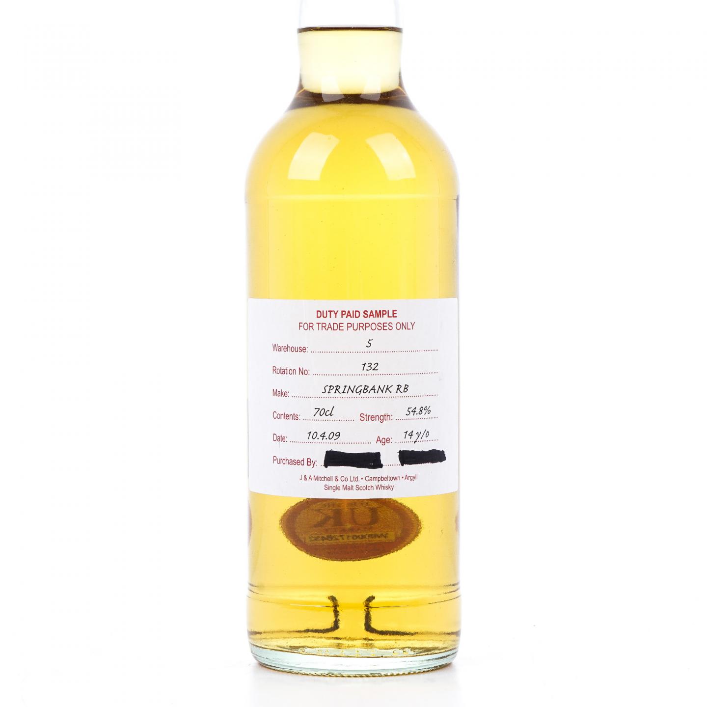 Springbank 云顶 14年 2009 完税瓶