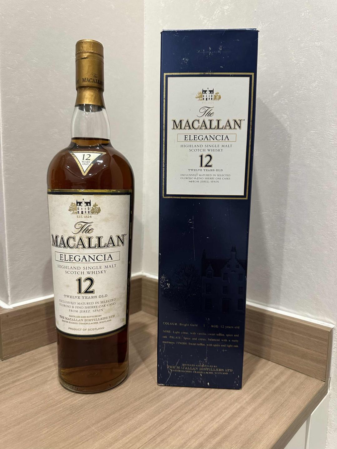 Macallan 麦卡伦 12年 Elegancia 1L