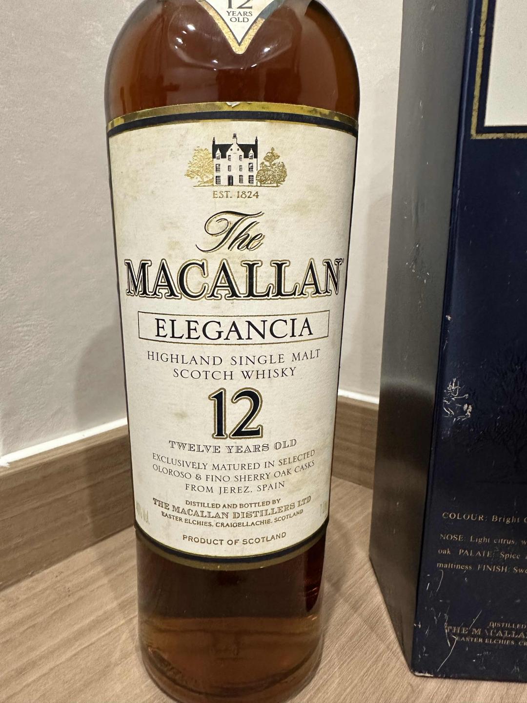 Macallan 麦卡伦 12年 Elegancia 1L