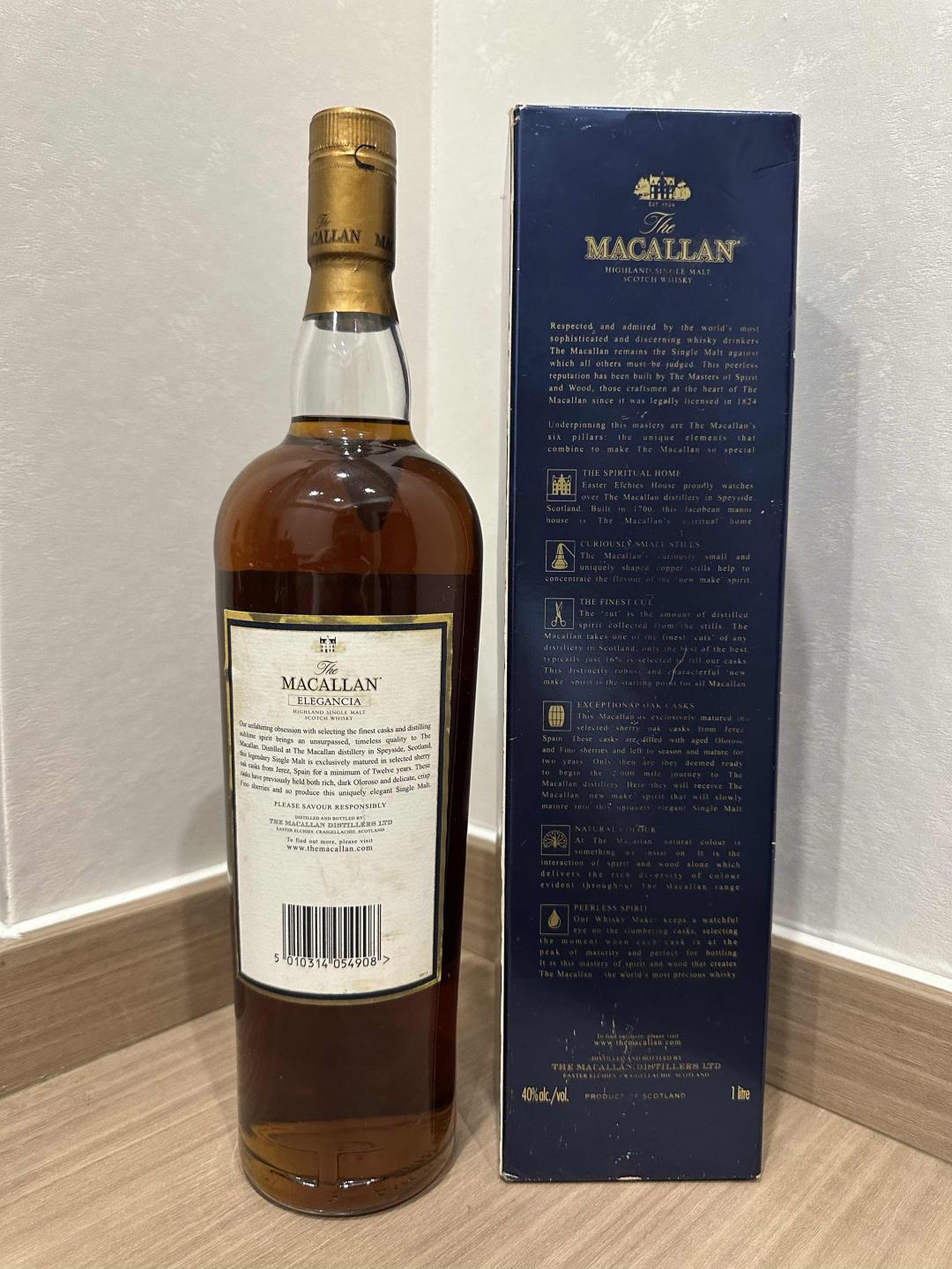 Macallan 麦卡伦 12年 Elegancia 1L