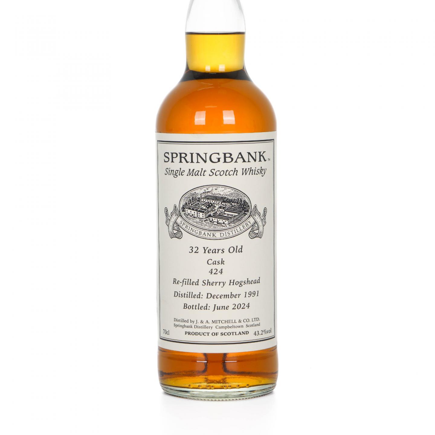 Springbank 云顶 32年 1991-2024 单桶#424