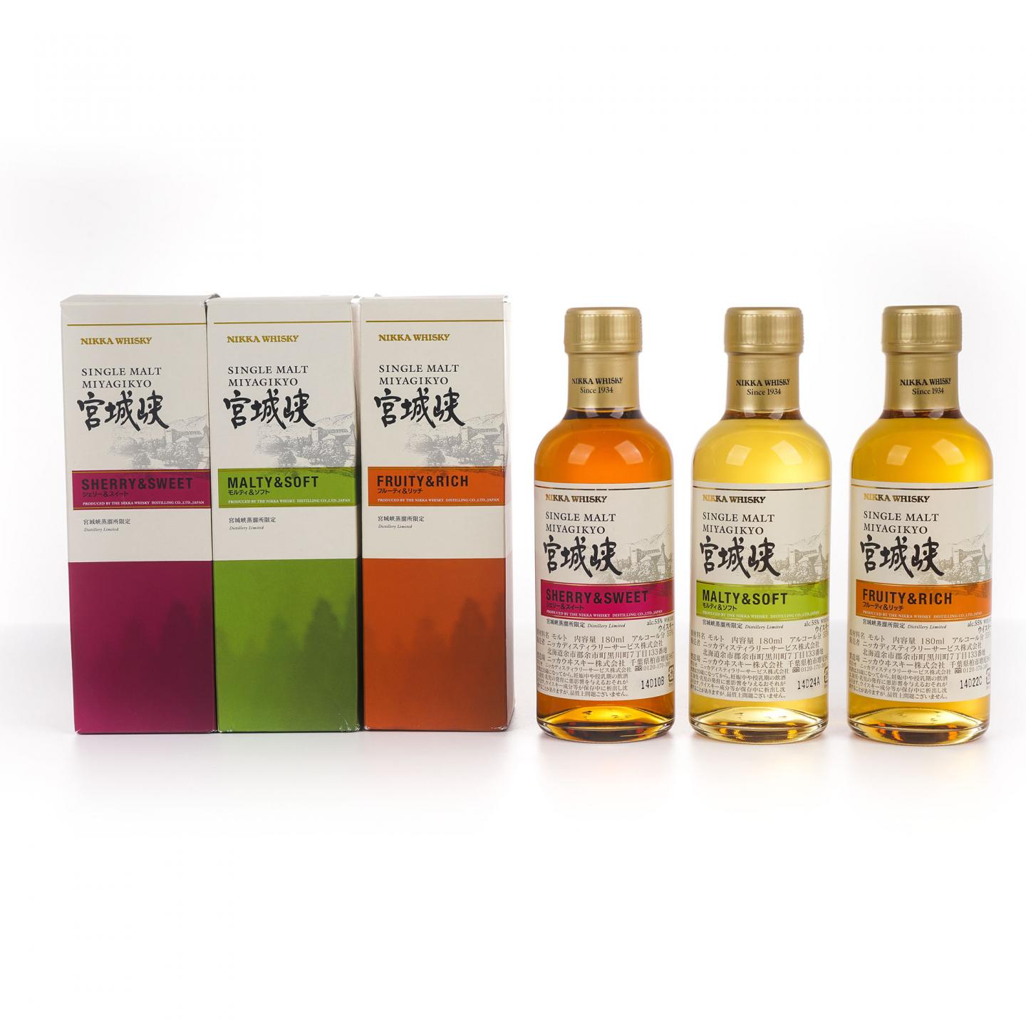 【中样】宫城峡 风味桶 Distillery Limited 180ml*3支组