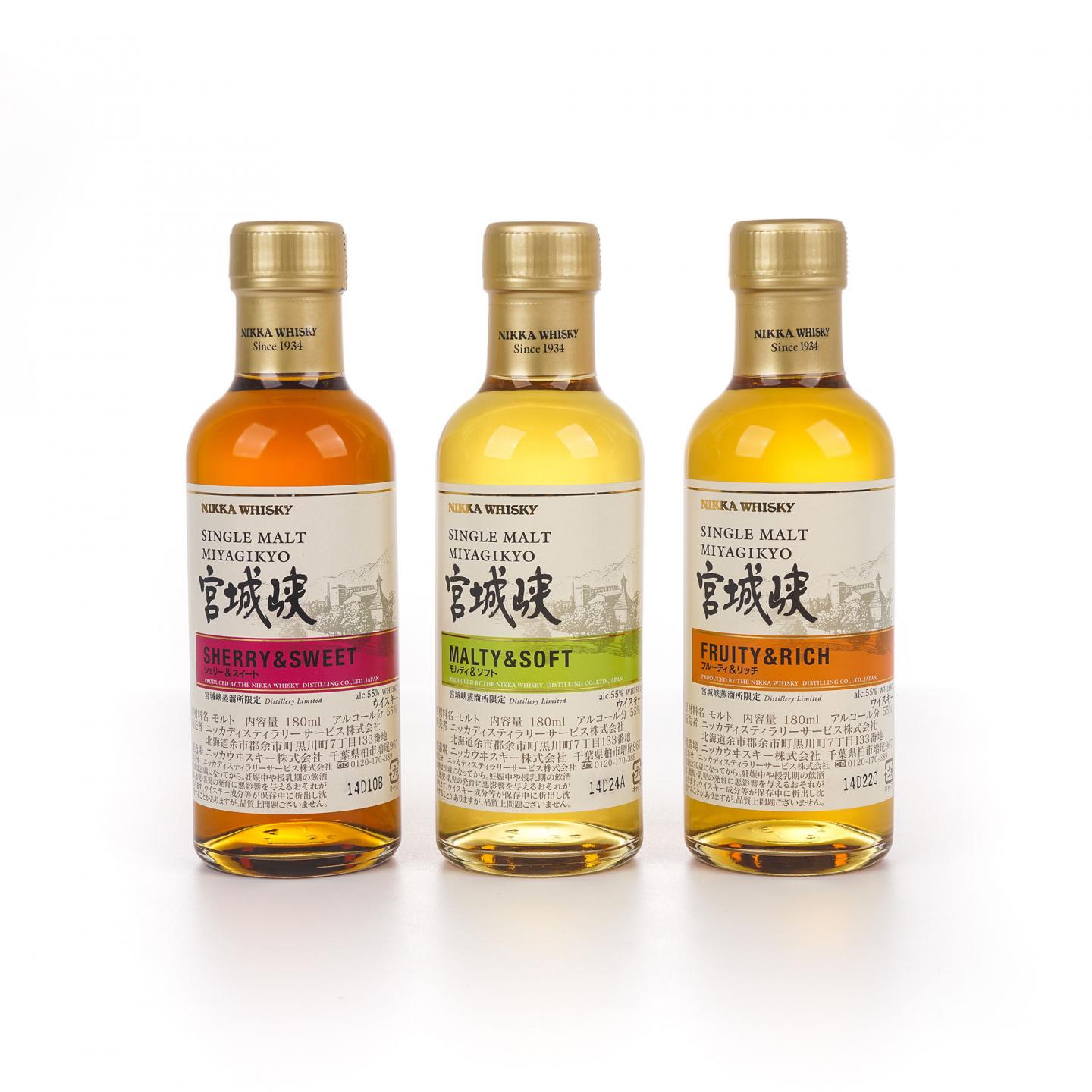 【中样】宫城峡 风味桶 Distillery Limited 180ml*3支组