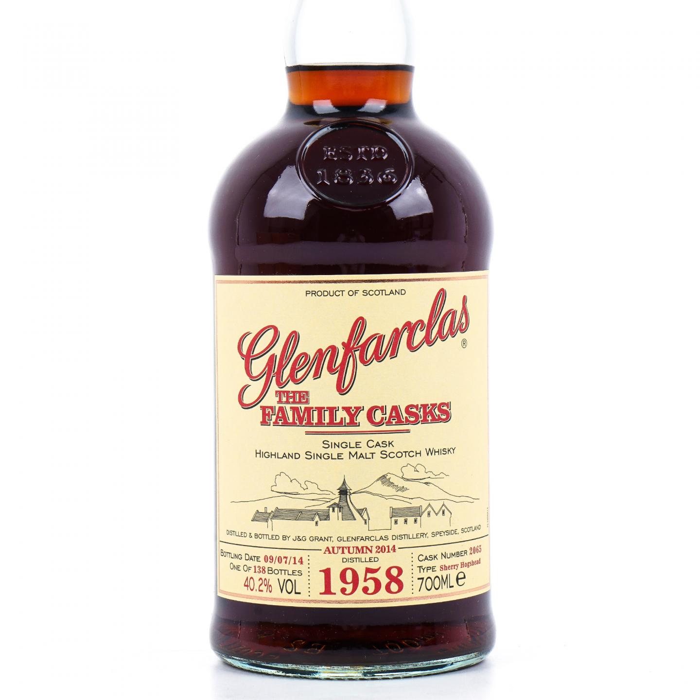 Glenfarclas 格兰花格 1958-2014 家族桶#2065