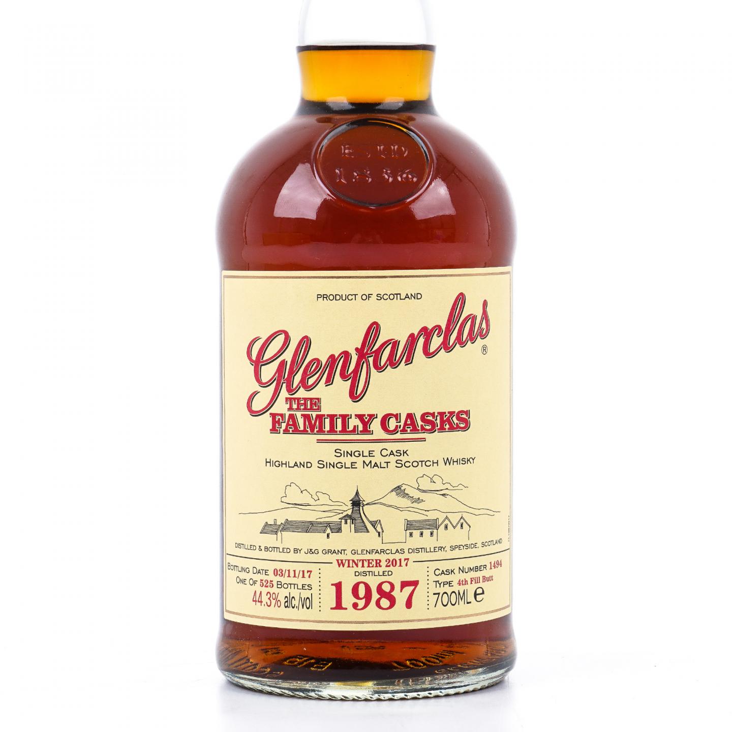 Glenfarclas 格兰花格 1987-2017 家族桶#1494