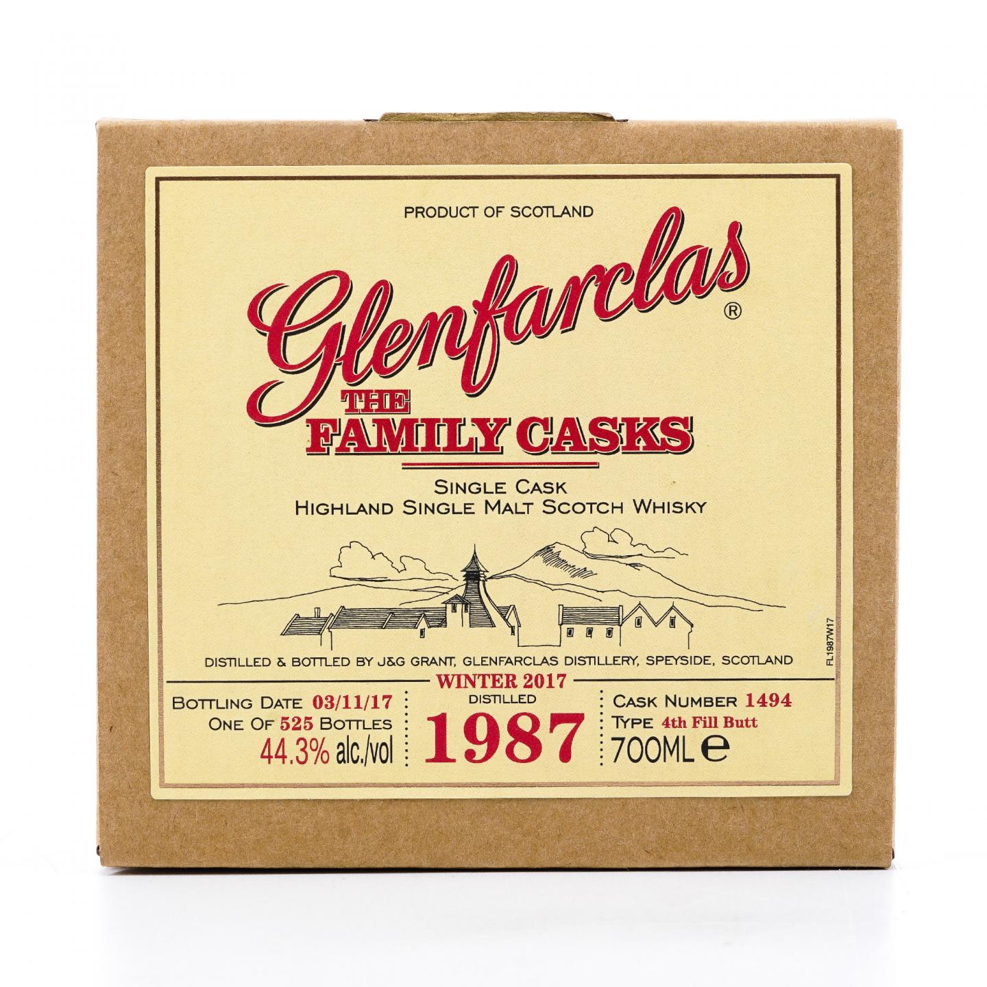 Glenfarclas 格兰花格 1987-2017 家族桶#1494