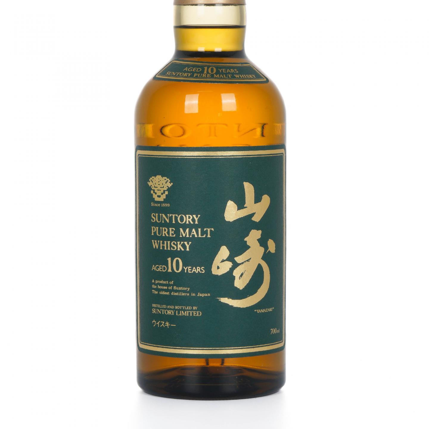 山崎 10年 金花标 绿标 Pure Malt