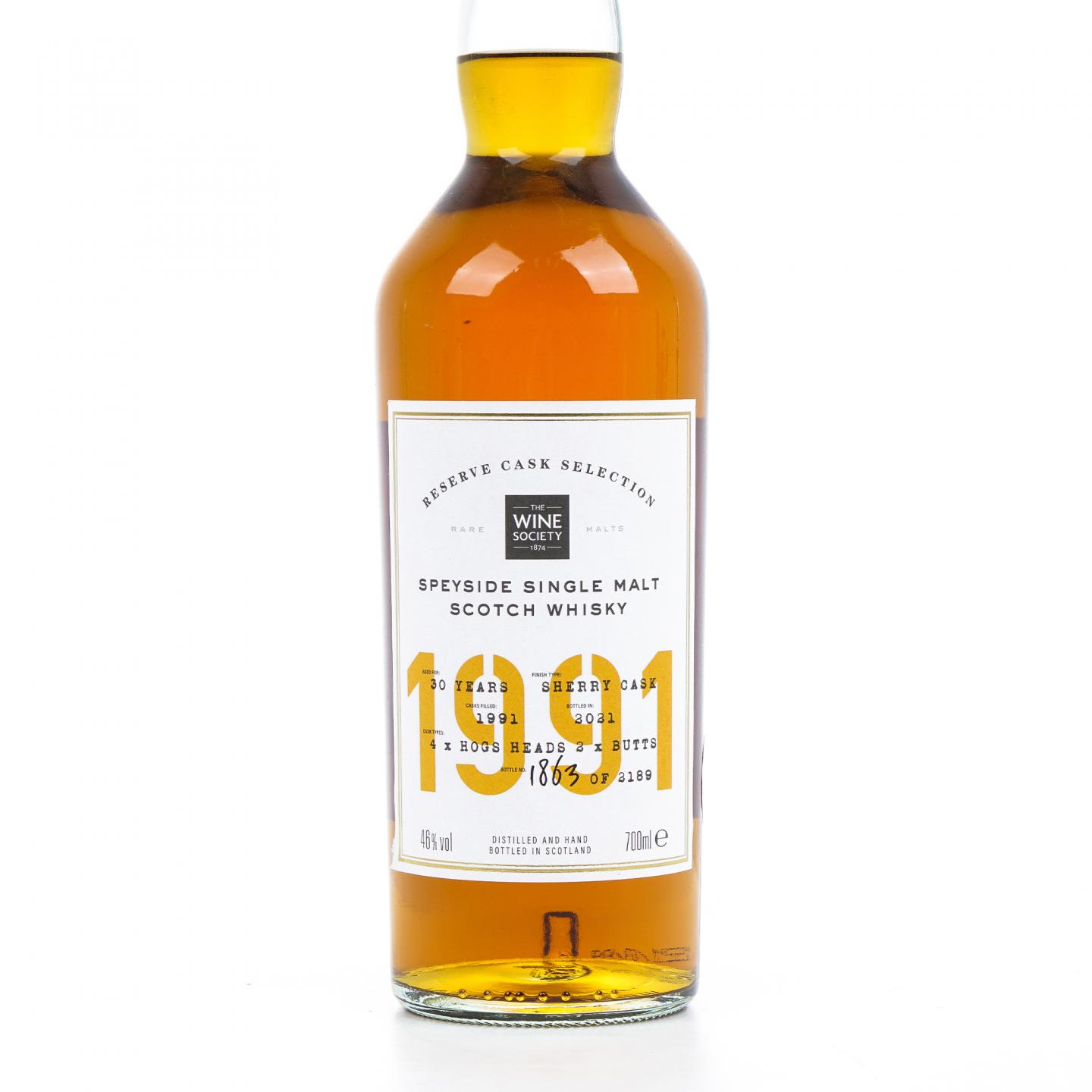秘密斯佩塞 30年 1991-2021 雪莉桶后熟 The Wine Society