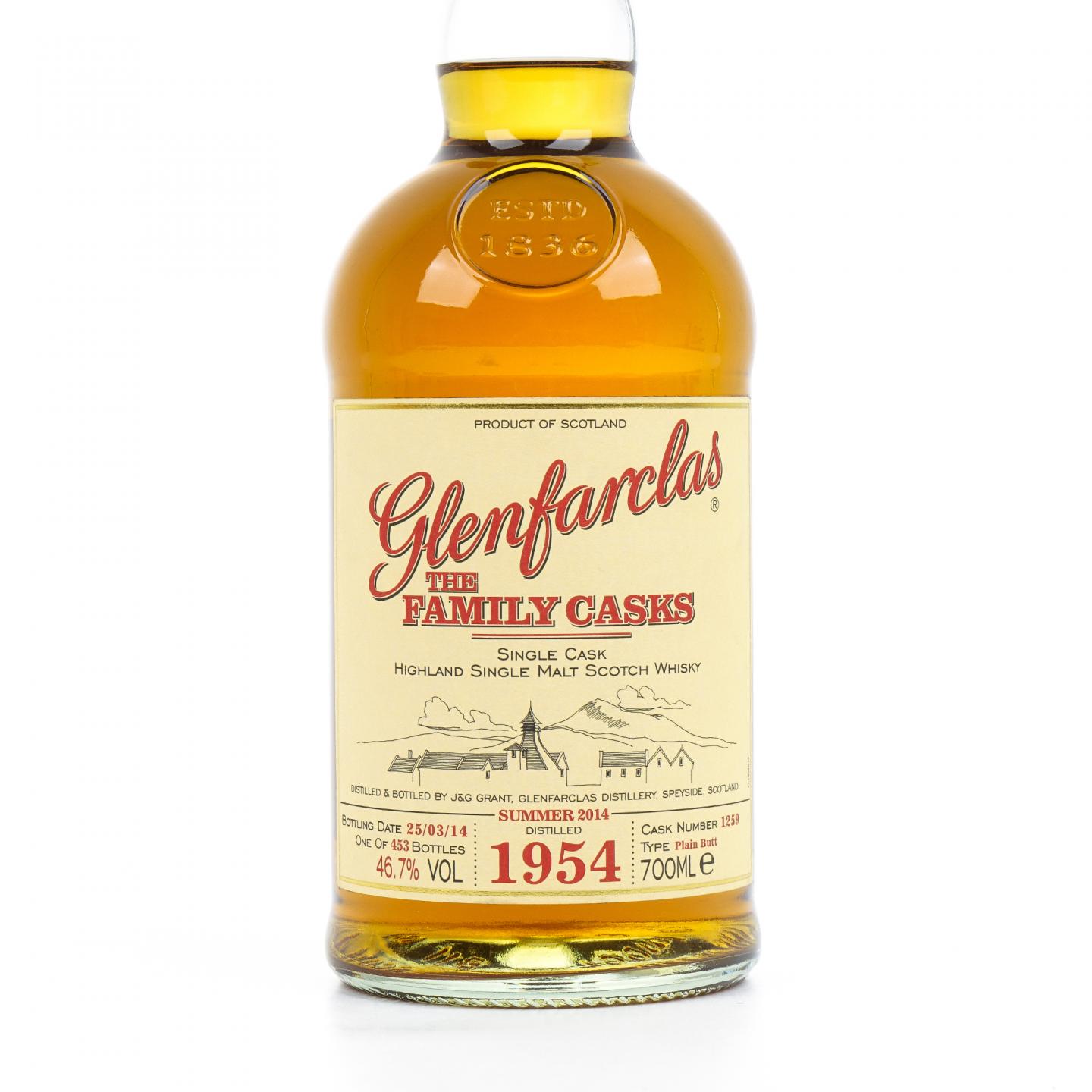 Glenfarclas 格兰花格 1954-2014 家族桶 单桶#1259 非原盒