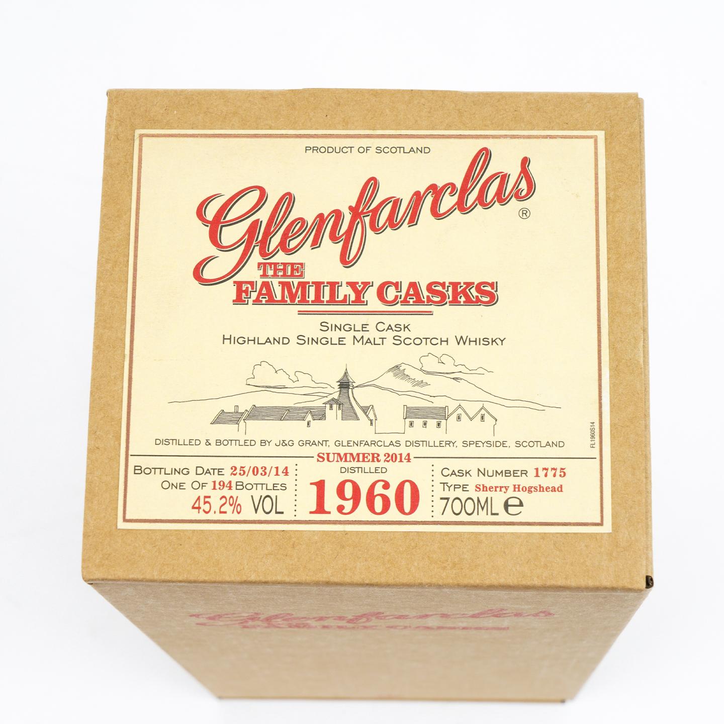 Glenfarclas 格兰花格 1960-2014 家族桶 雪莉桶#1775