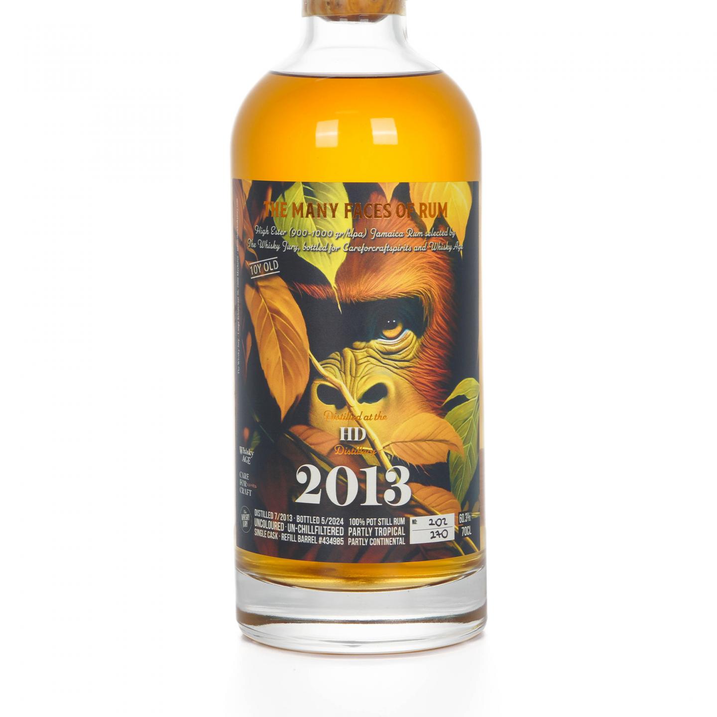 HD 10年 2013-2024 牙买加朗姆酒 TWJ