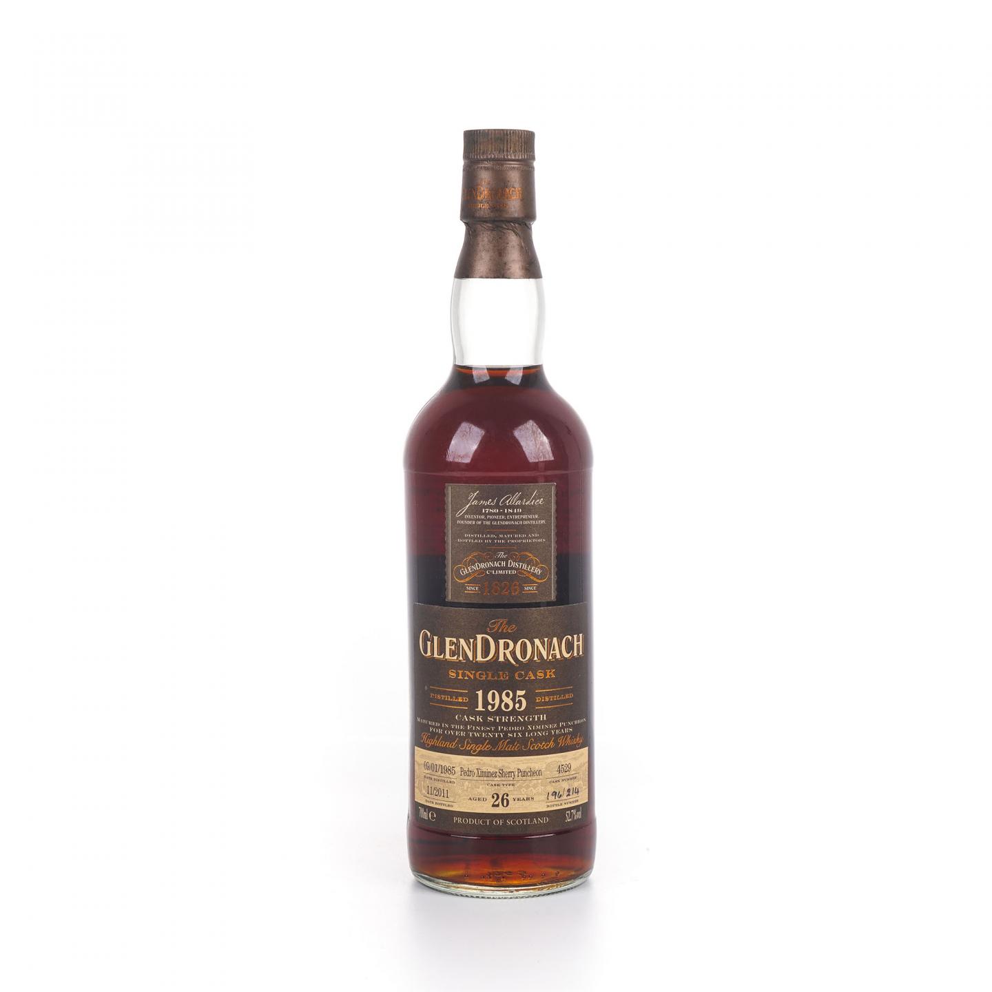 Glendronach 格兰多纳 26年 1985-2011 雪莉桶#4529