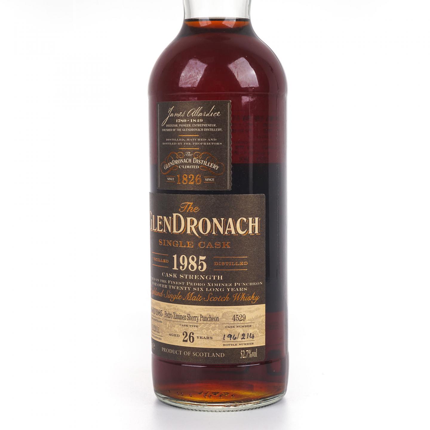 Glendronach 格兰多纳 26年 1985-2011 雪莉桶#4529