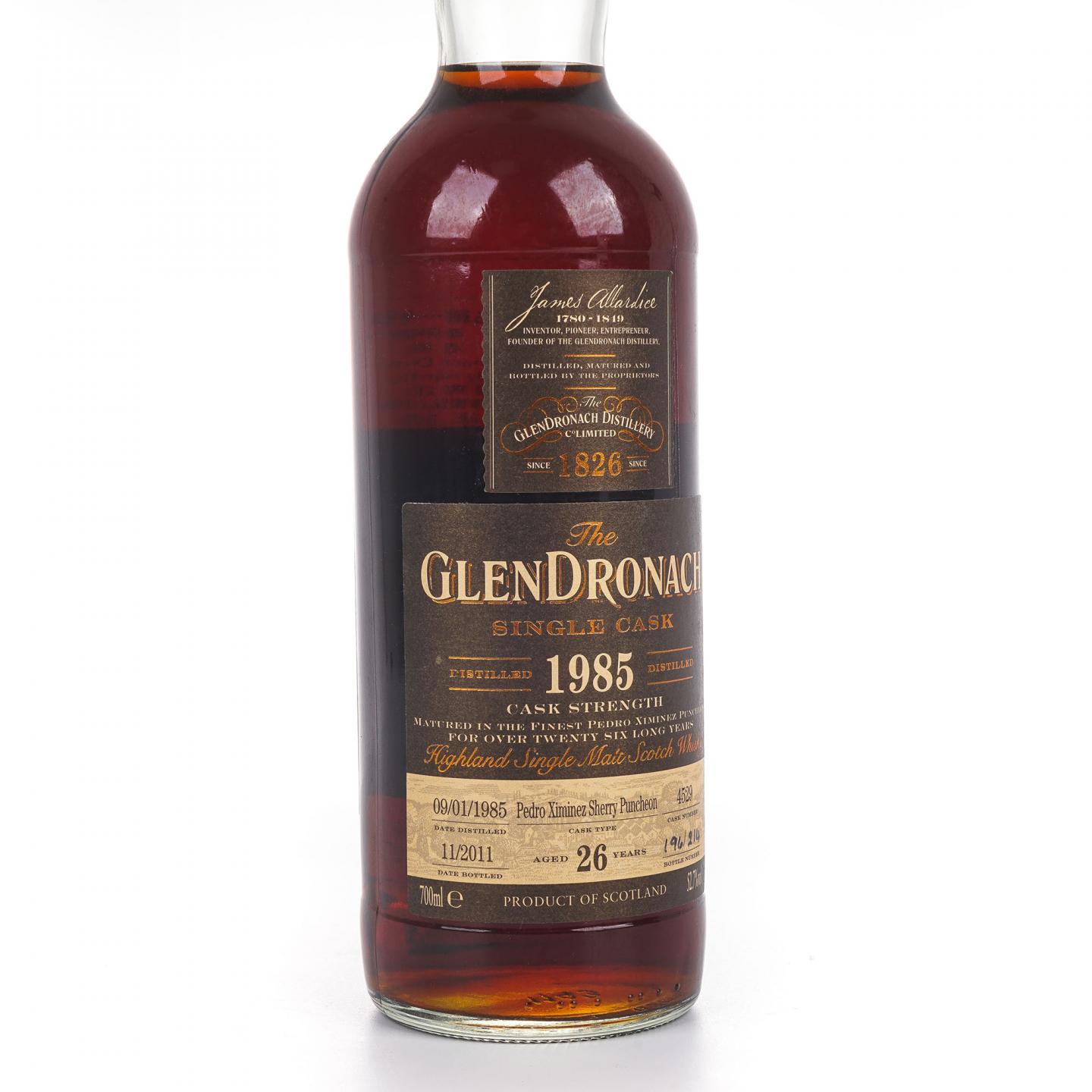 Glendronach 格兰多纳 26年 1985-2011 雪莉桶#4529