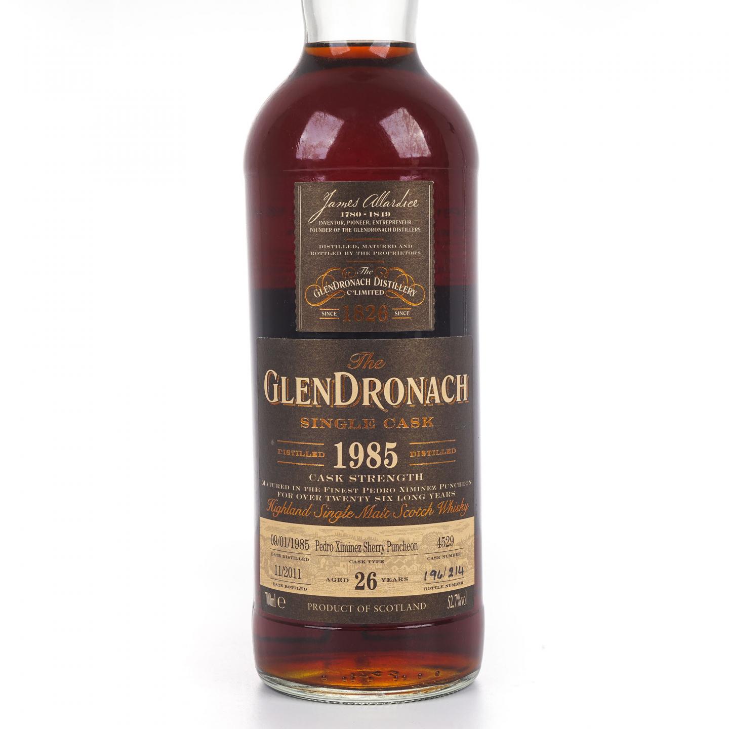 Glendronach 格兰多纳 26年 1985-2011 雪莉桶#4529