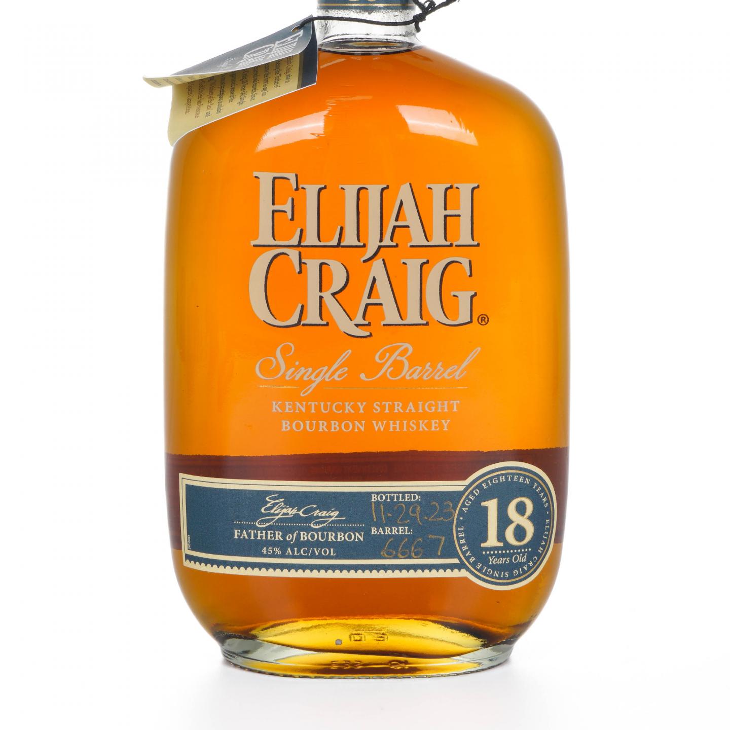 Elijah Craig 18年 2023 美国波本威士忌 750ml