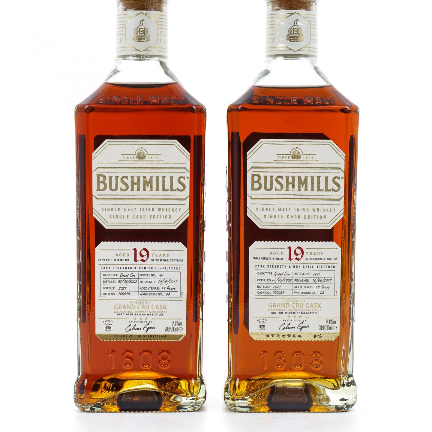 Bushmills 布什米尔 19年 2002-2021 2瓶组
