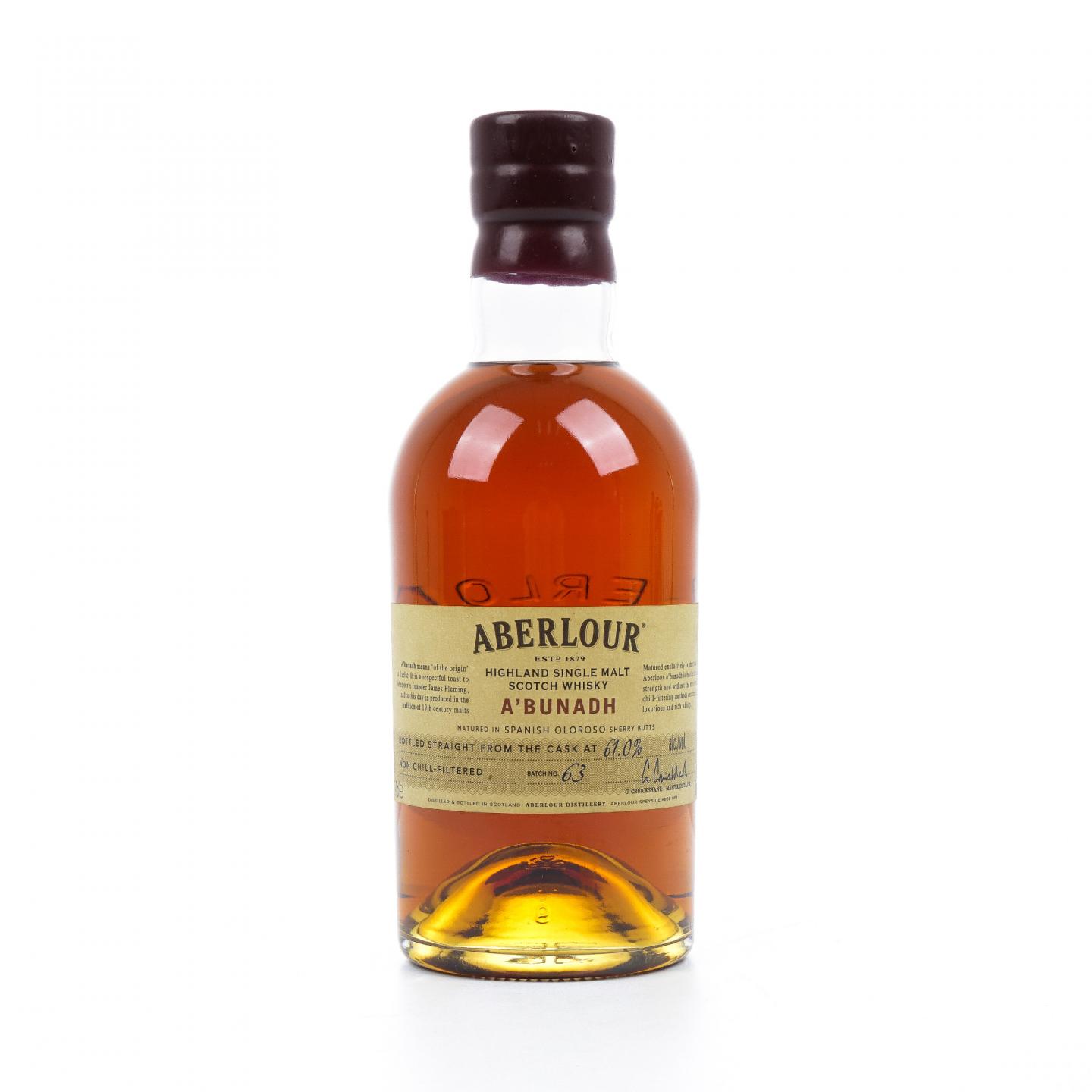 Aberlour 雅伯莱 2018 A'bunadh 雪莉桶桶强 Batch #63 行货