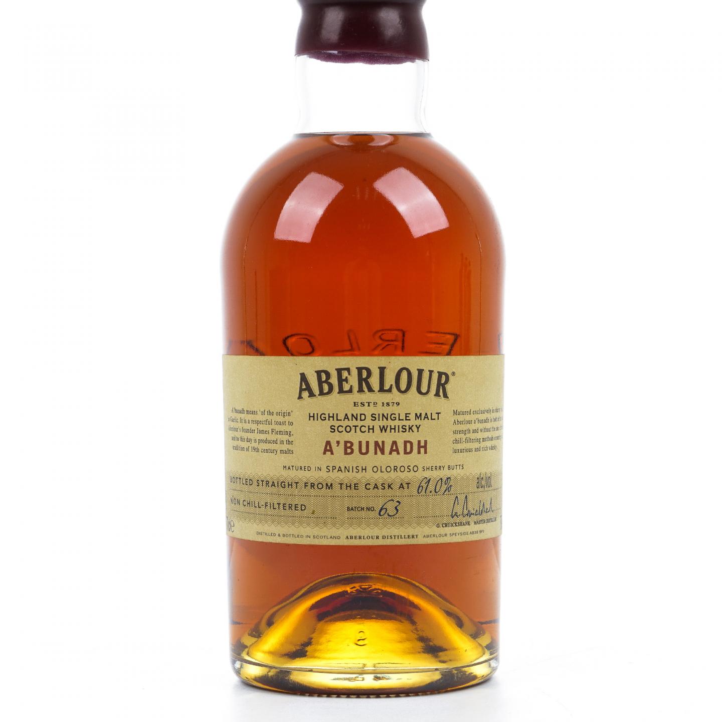 Aberlour 雅伯莱 2018 A'bunadh 雪莉桶桶强 Batch #63 行货