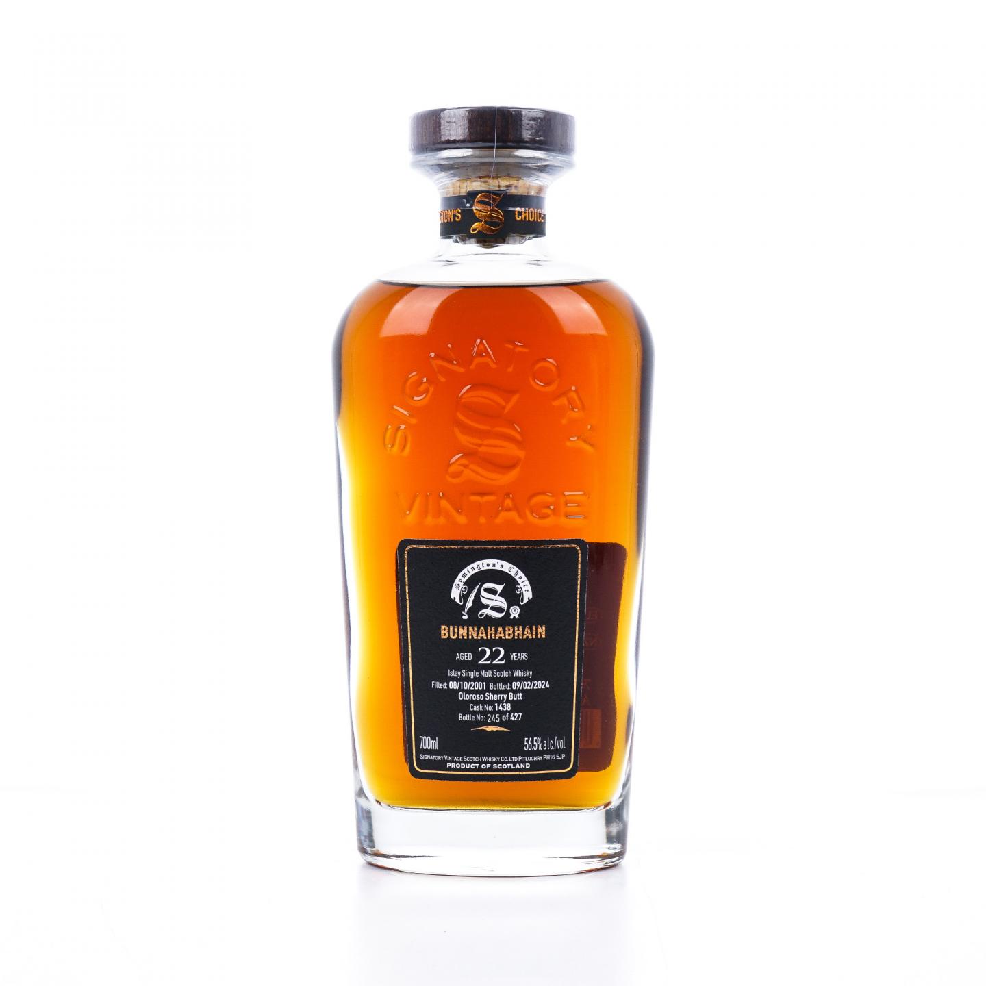 Bunnahabhain 布纳哈本 22年 2001-2024 SV 雪莉桶#1438