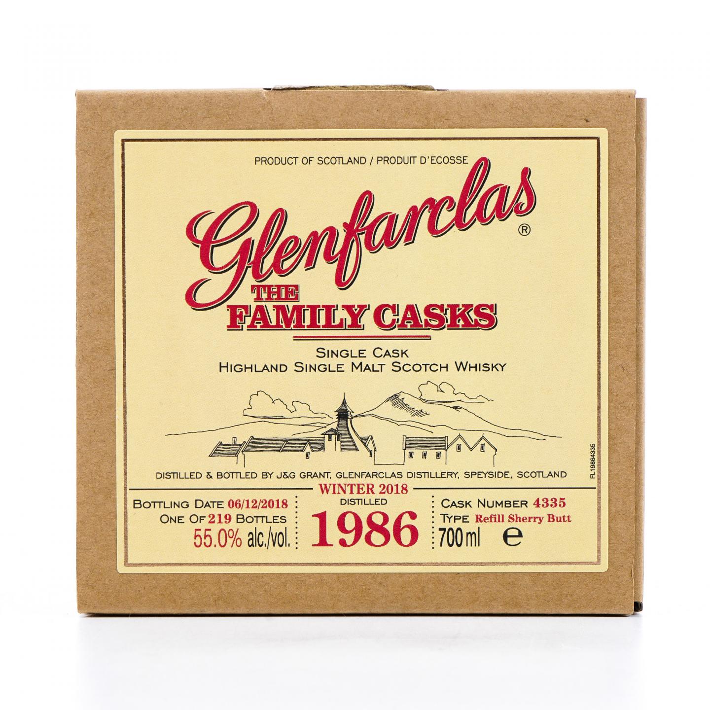 Glenfarclas 格兰花格 1986-2018 家族桶#4335