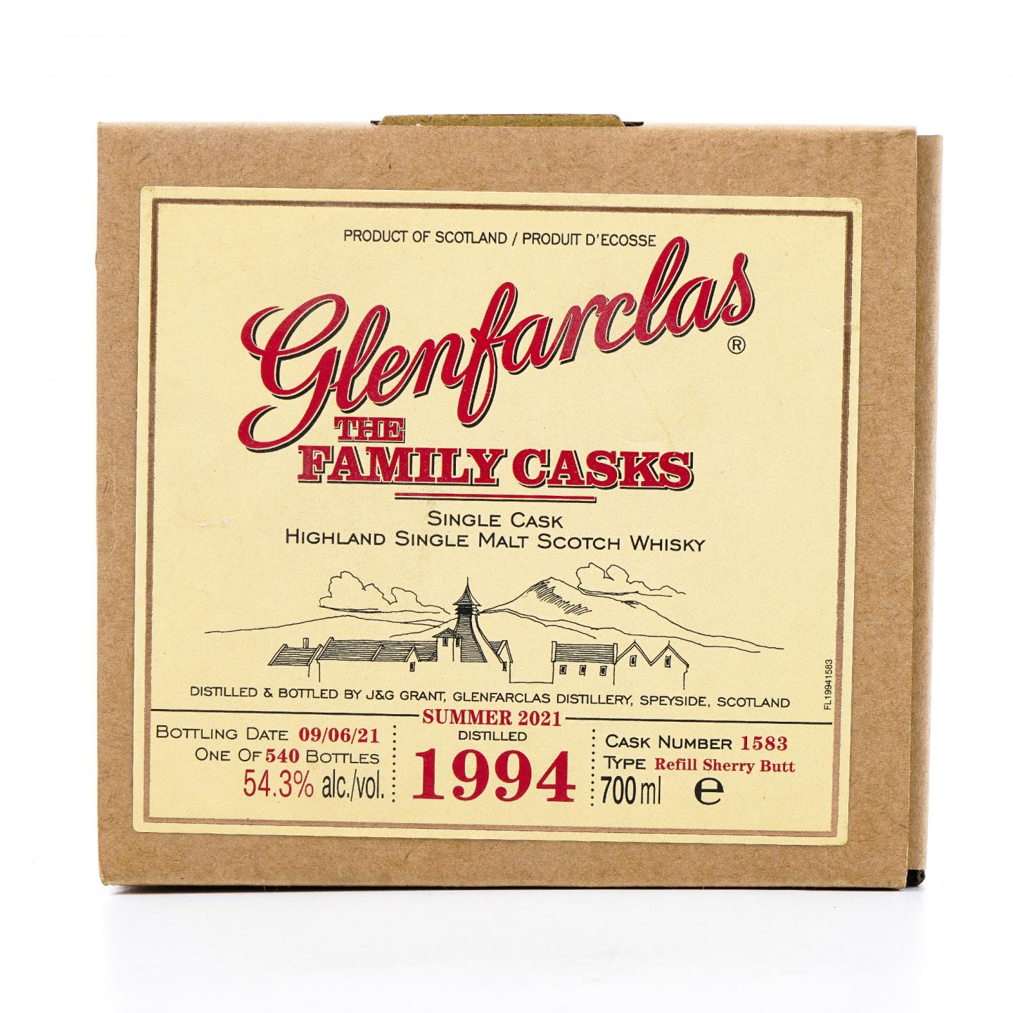 Glenfarclas 格兰花格 1994-2021 家族桶#1583