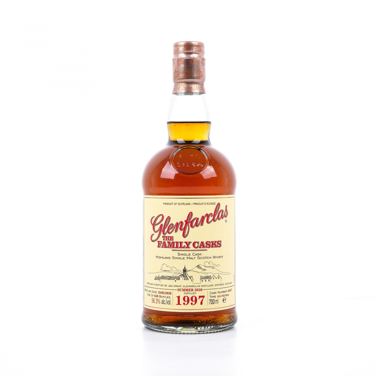 Glenfarclas 格兰花格 1997-2020 家族桶#4667 单桶