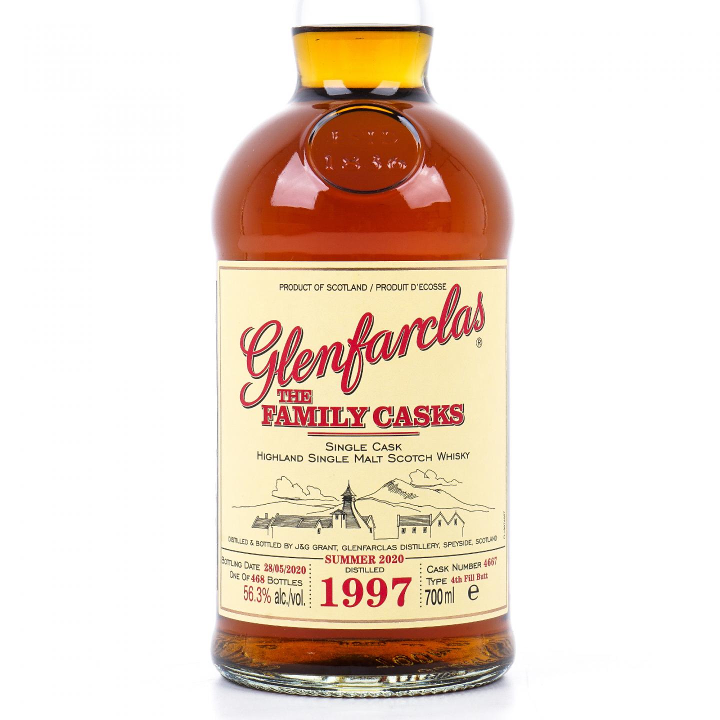 Glenfarclas 格兰花格 1997-2020 家族桶#4667 单桶
