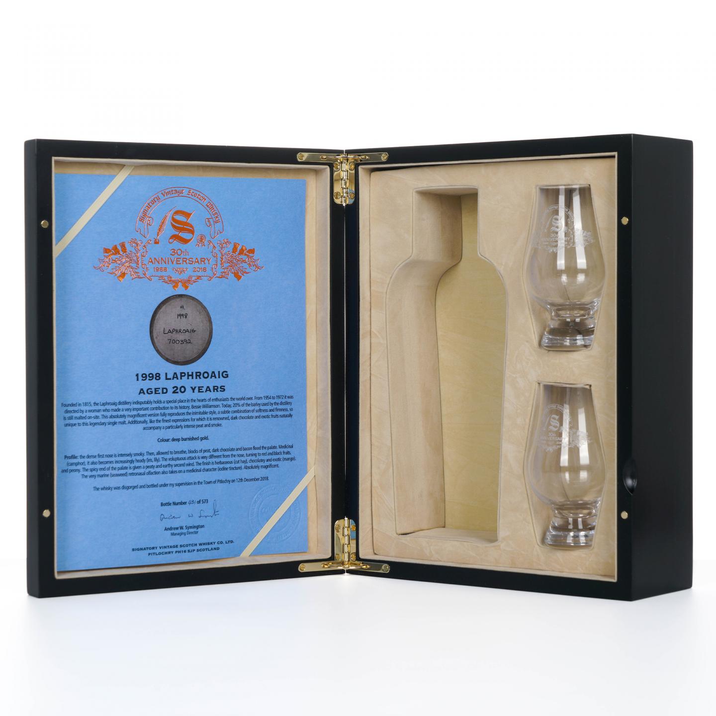 Laphroaig 拉弗格 20年 1998-2018 SV