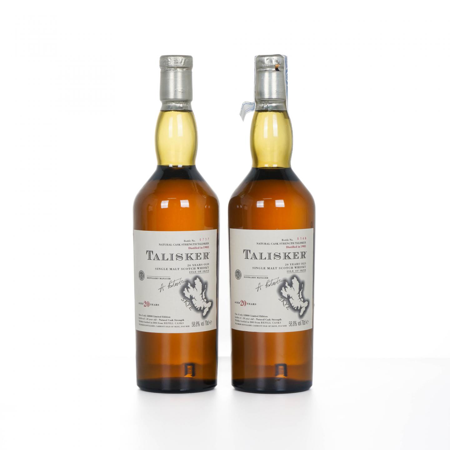 Talisker 泰斯卡 20年 1982-2003 SR系列 2支组