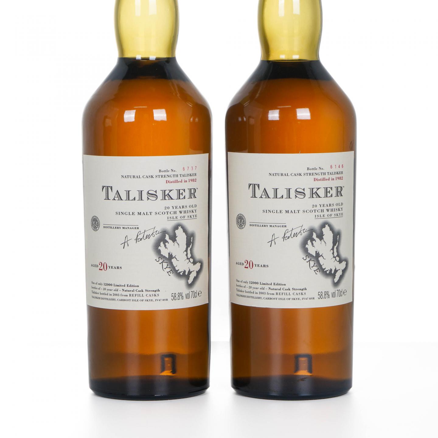 Talisker 泰斯卡 20年 1982-2003 SR系列 2支组