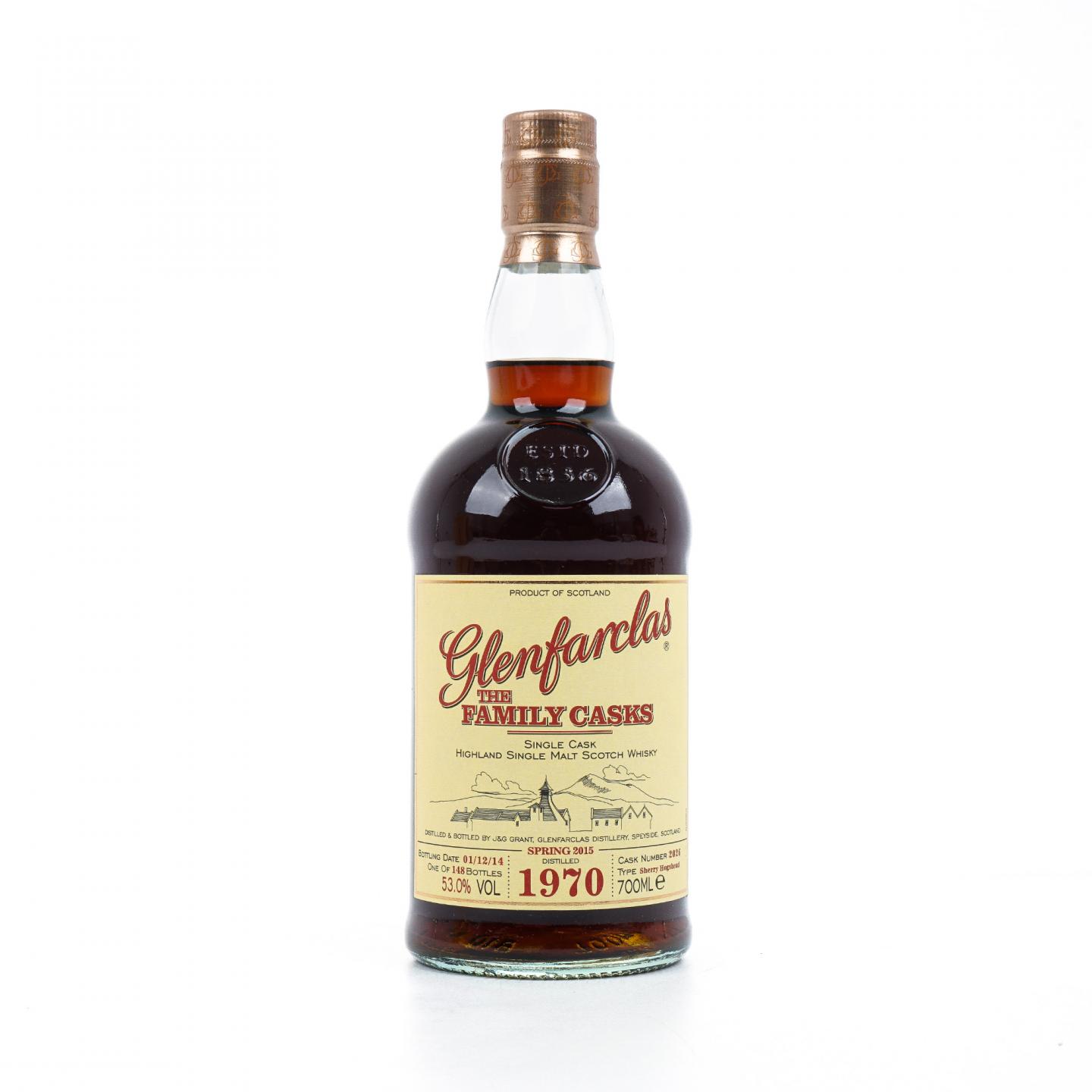 Glenfarclas 格兰花格 1970-2014 家族桶#2026