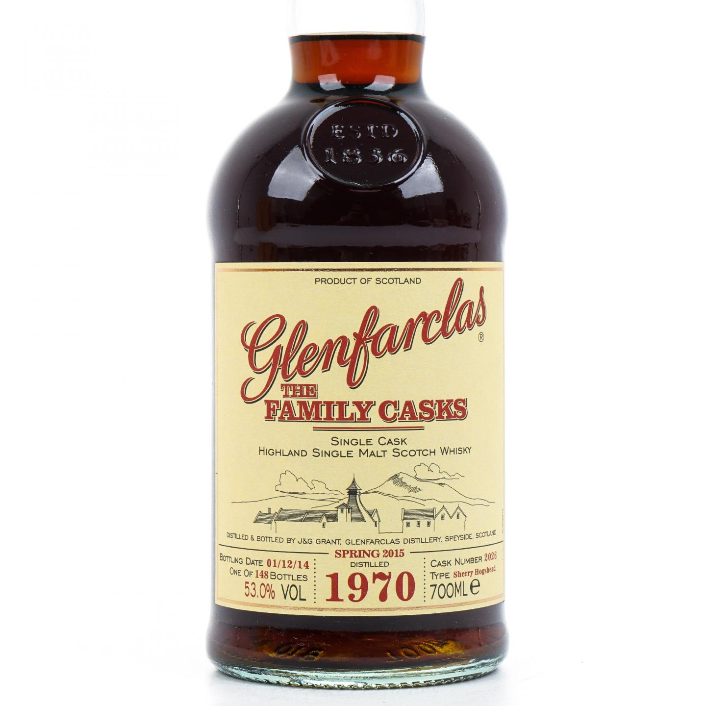Glenfarclas 格兰花格 1970-2014 家族桶#2026