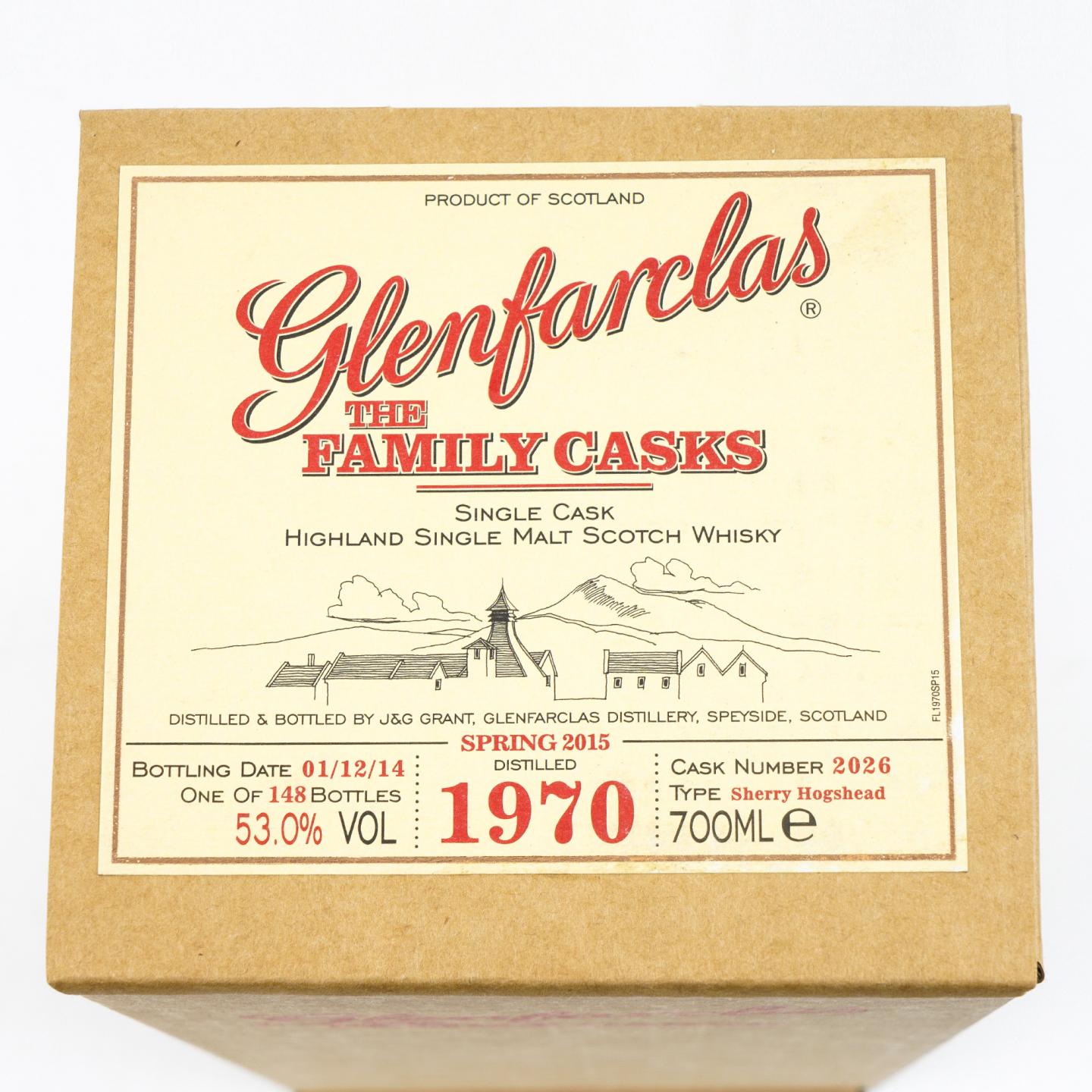 Glenfarclas 格兰花格 1970-2014 家族桶#2026