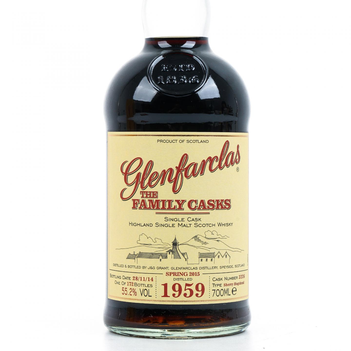 Glenfarclas 格兰花格 1959-2014 家族桶 雪莉单桶#3226