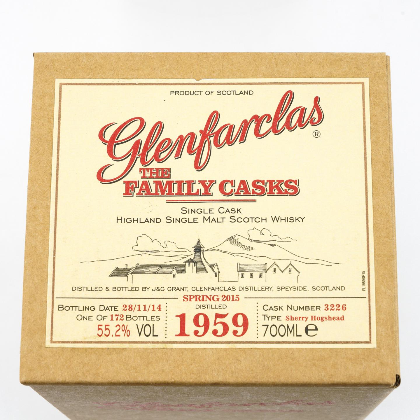 Glenfarclas 格兰花格 1959-2014 家族桶 雪莉单桶#3226
