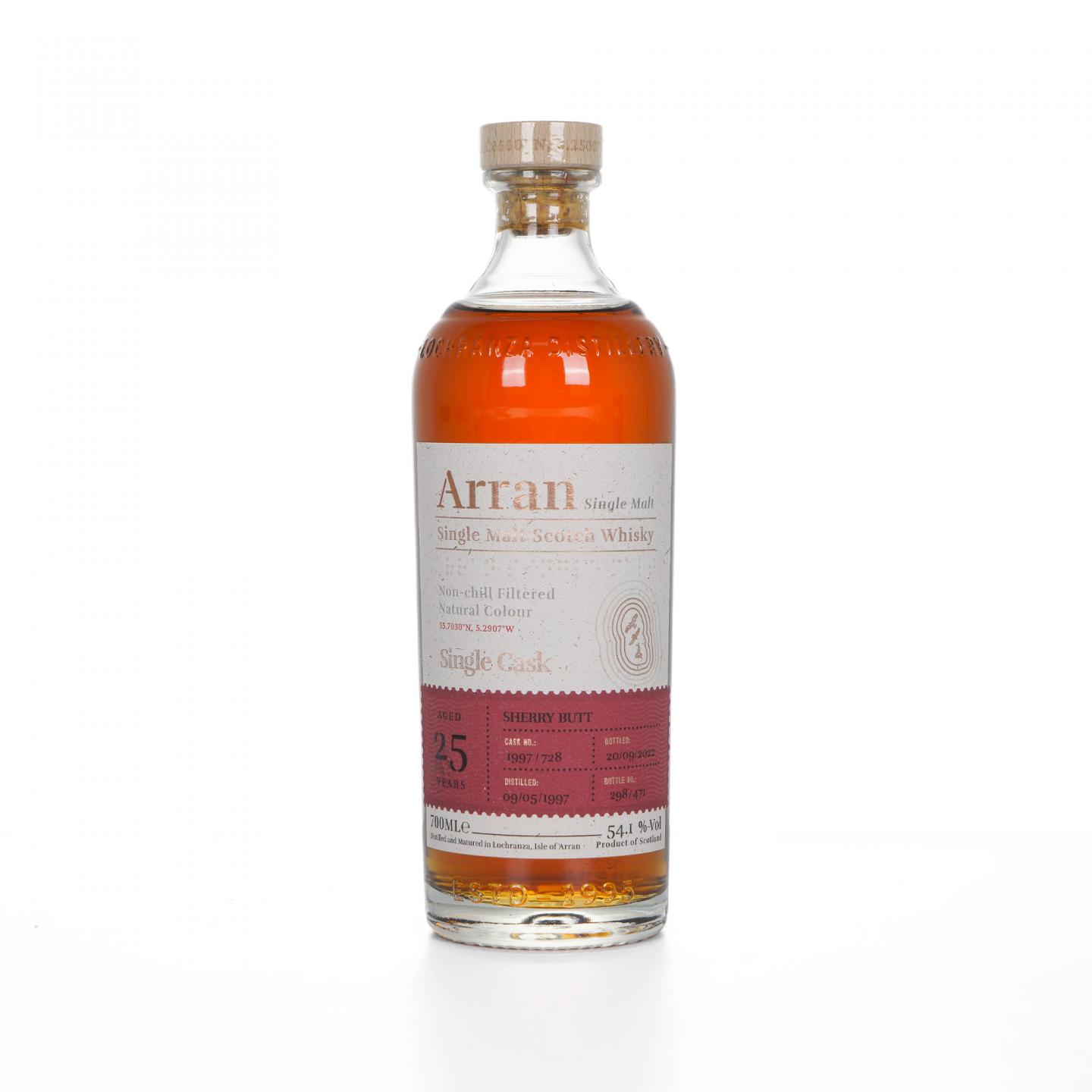 Arran 艾伦 25年 1997-2022 雪莉单桶#1997/728